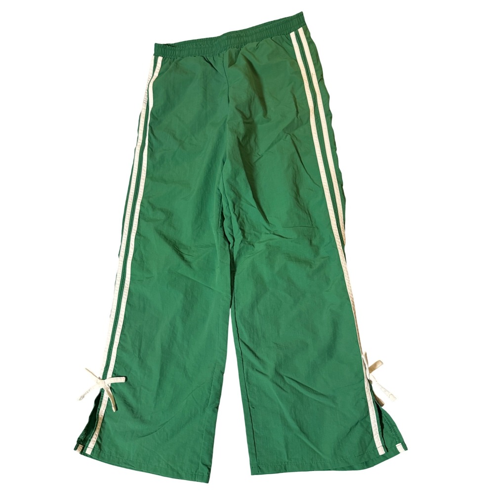 Art Class Size XL 14 Girl Green Track Pants Bow Wide Leg Pockets Y2K